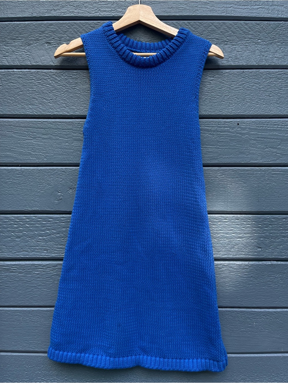 Zara Sleeveless Knit Dress - Cobalt Blue